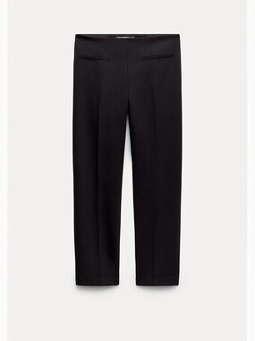 Zara Black pants with Clean Waistband Detail